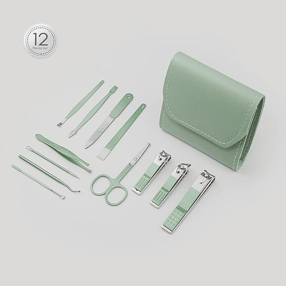 12 Pcs Manicure Pedicure Kit