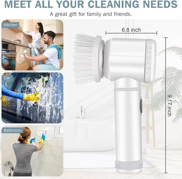 Wireless Battery Cleaning Brush