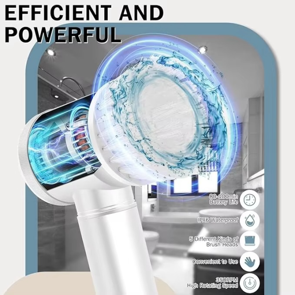 Wireless Battery Cleaning Brush